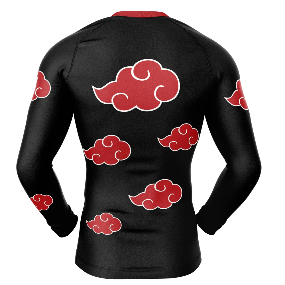 Naruto Akatsuki Long Sleeve Rash Guard Compression Shirt - Image 3