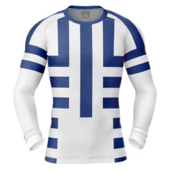 Akaza Demon Slayer Long Sleeve Rash Guard Compression Shirt