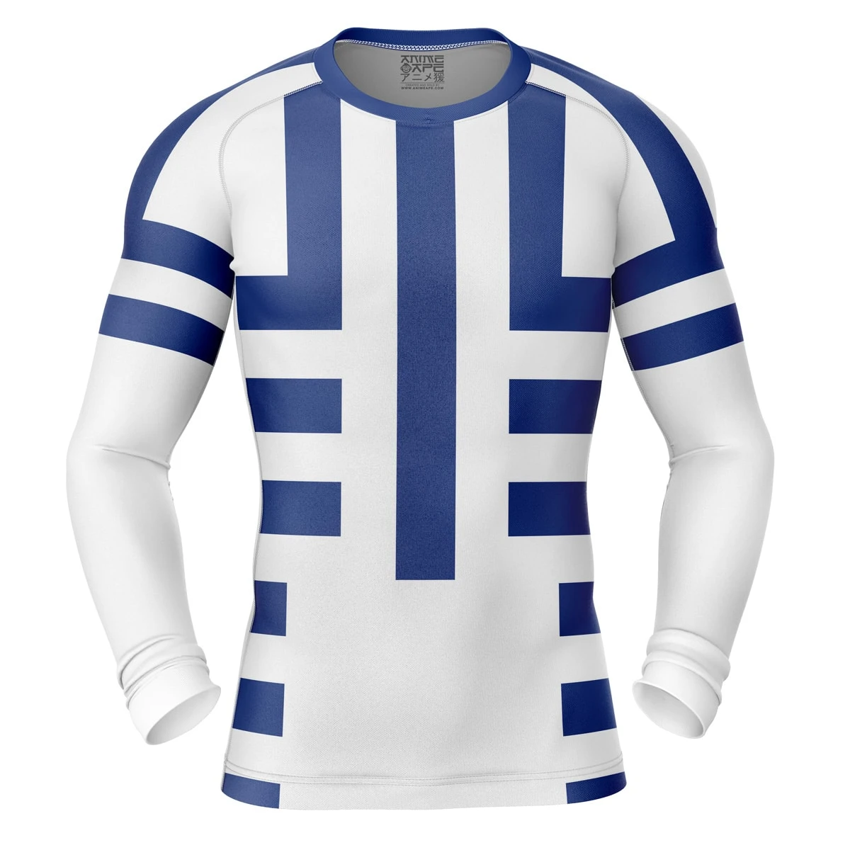 Akaza Demon Slayer Long Sleeve Rash Guard Compression Shirt