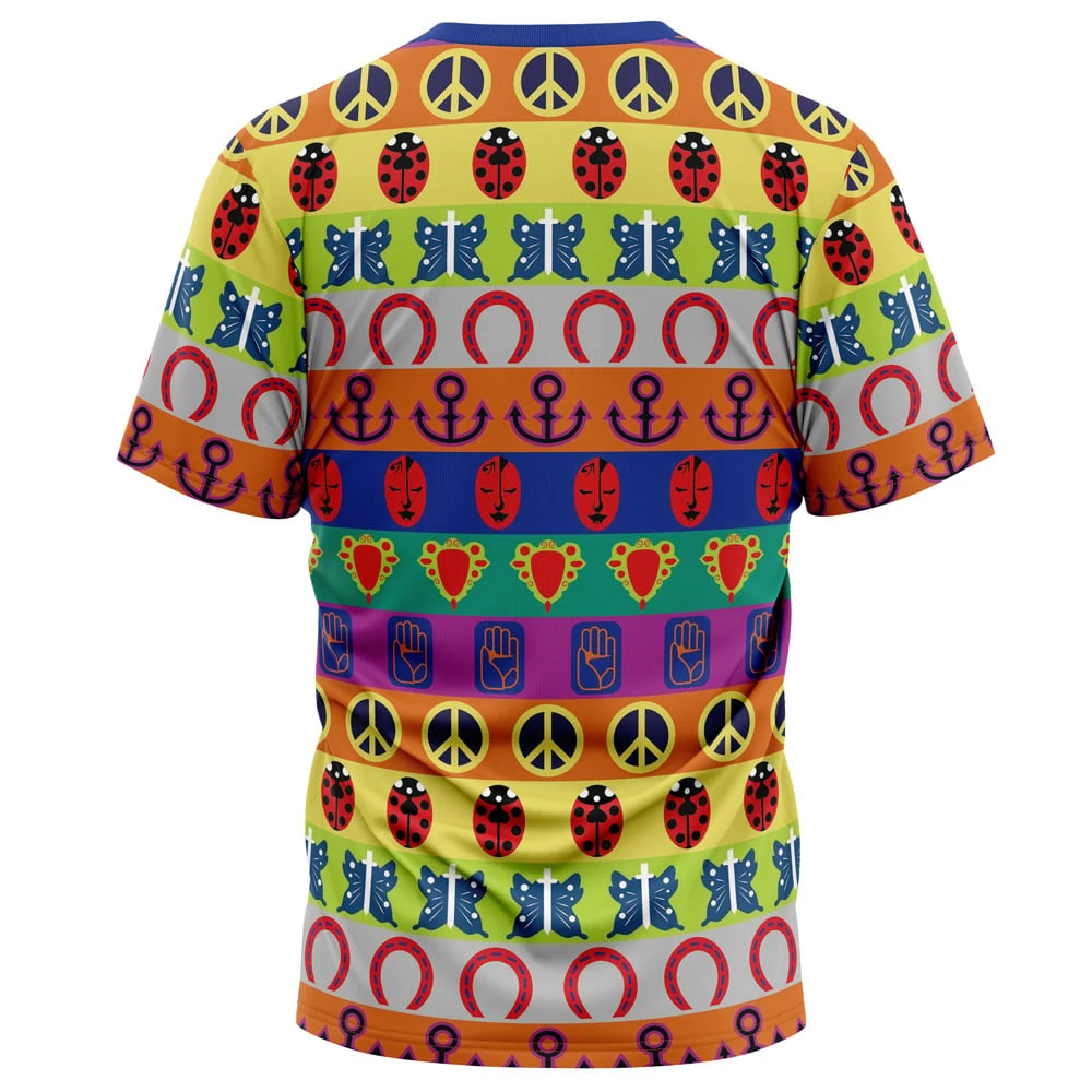 All Symbols Pattern Jojo’s Bizarre Adventure T-Shirt - Image 2
