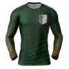 Survey Corps Attack On Titan Long Sleeve Rash Guard Compression Shirt