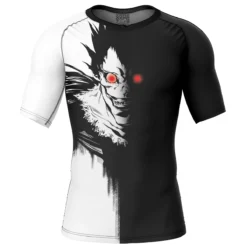 Ryuk Death Note Short Sleeve Rash Guard Compression Shirt