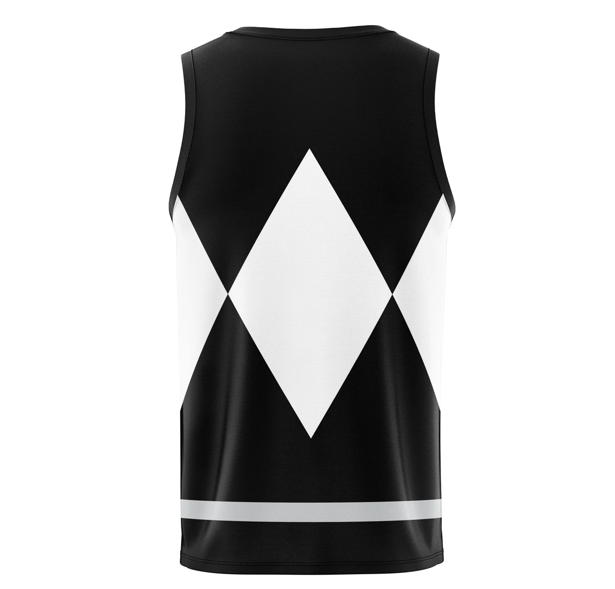 Black Ranger Mighty Morphin Power Rangers Basketball Jersey - Image 2