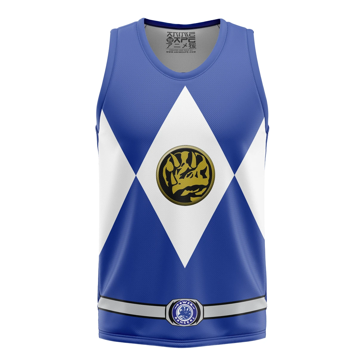 Blue Ranger Mighty Morphin Power Rangers Basketball Jersey