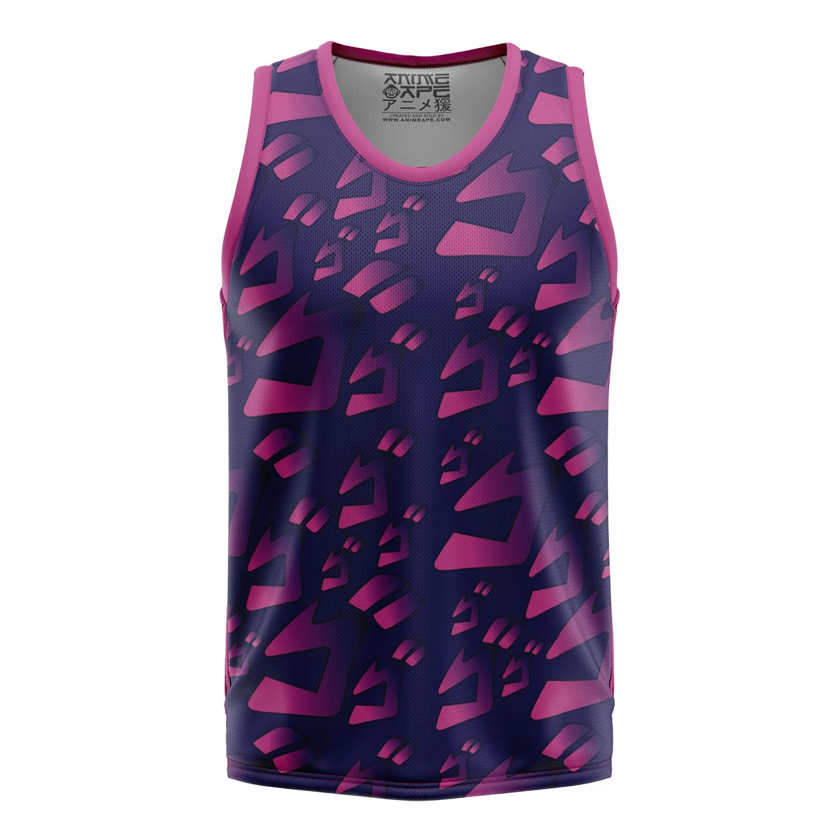 Menacing Aura Jojo’s Bizarre Adventure Basketball Jersey