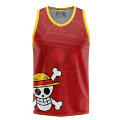Luffy Straw Hats One Piece Basketball Jersey
