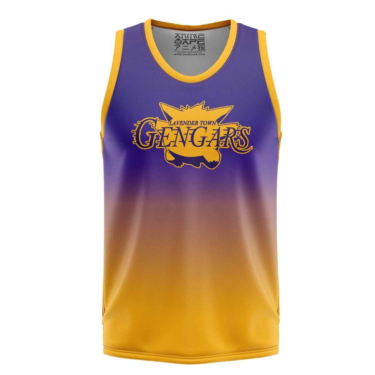 Lavander Town Gengars V3 Pokemon Basketball Jersey