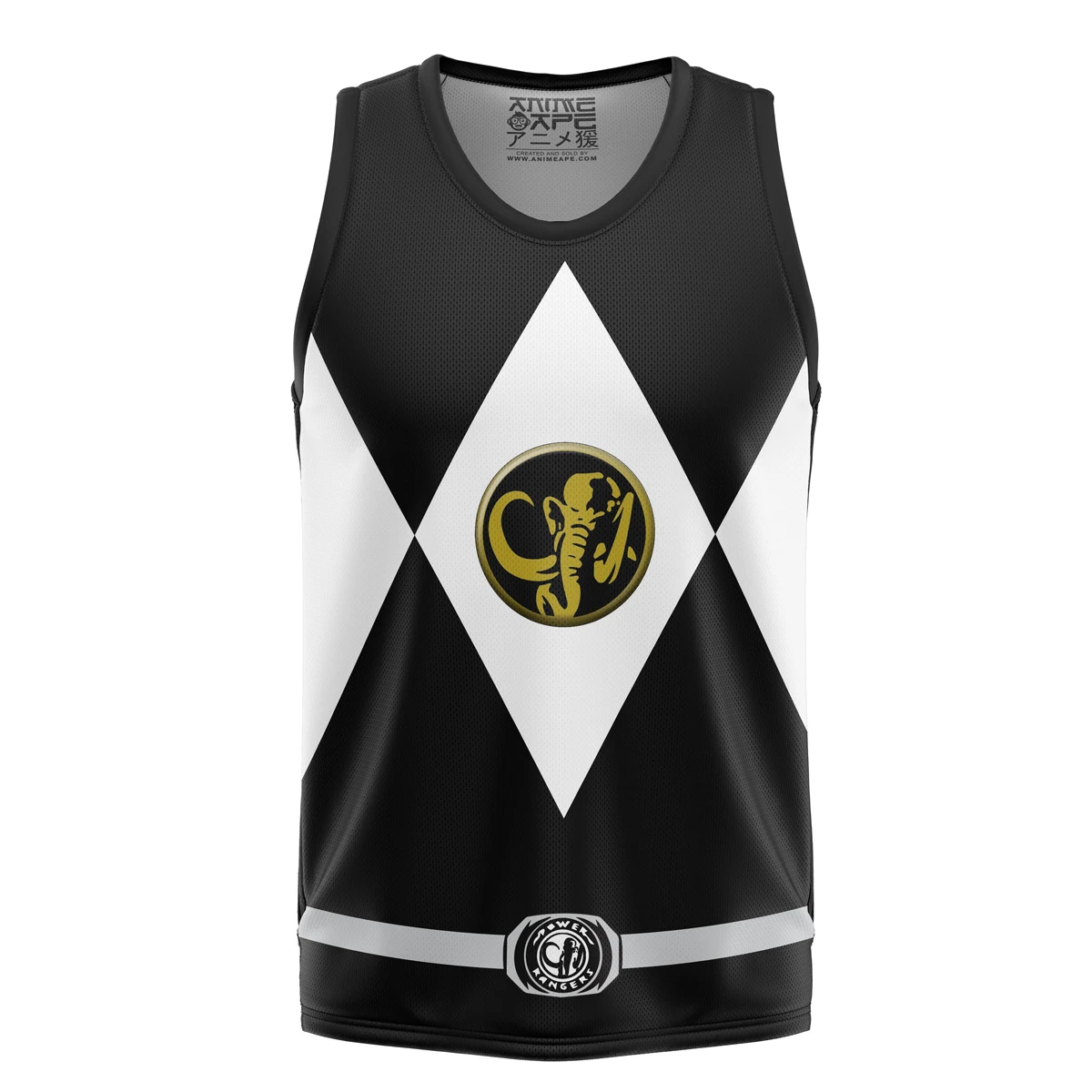 Black Ranger Mighty Morphin Power Rangers Basketball Jersey