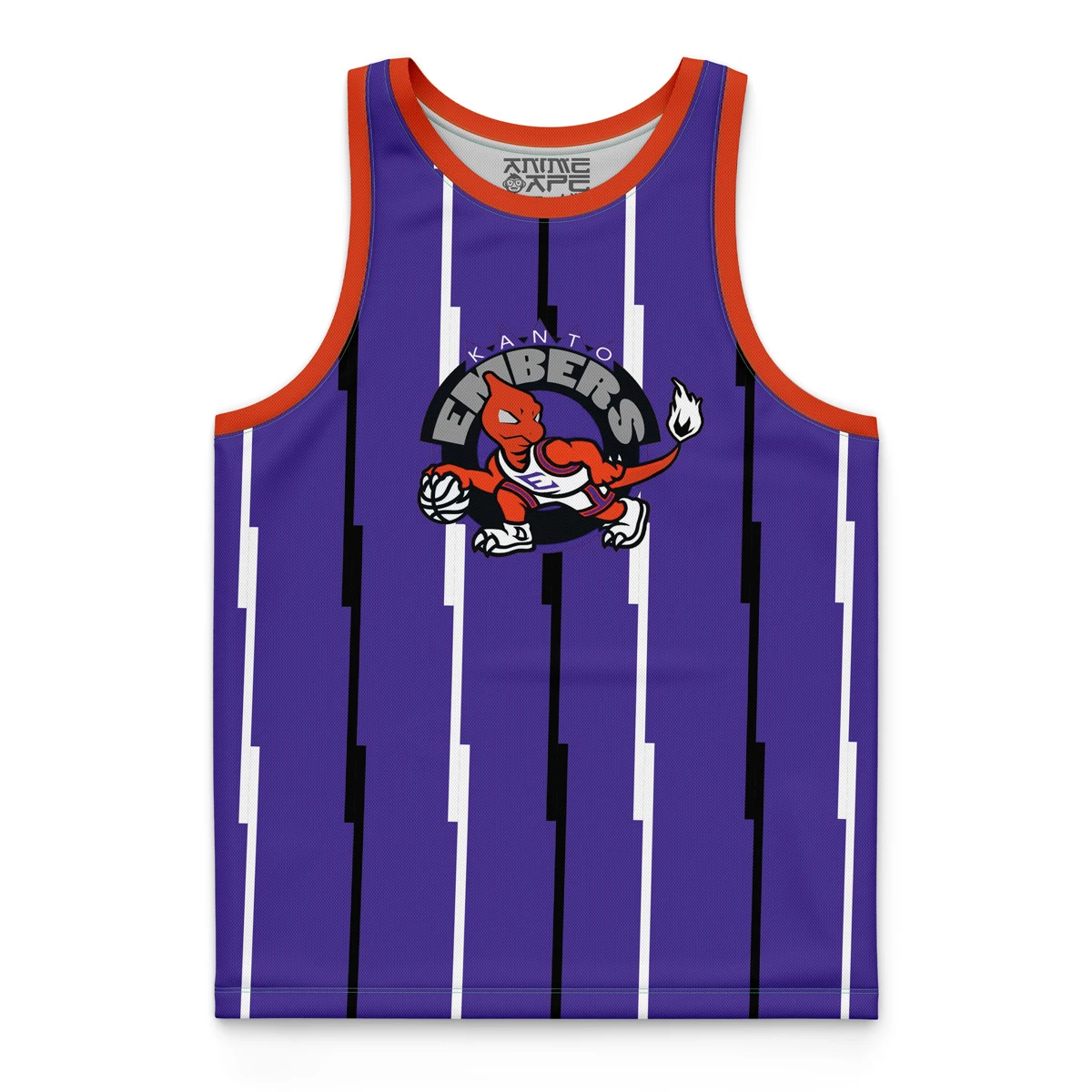 Kanto Embers Charmeleon Pokemon Basketball Jersey - Image 4