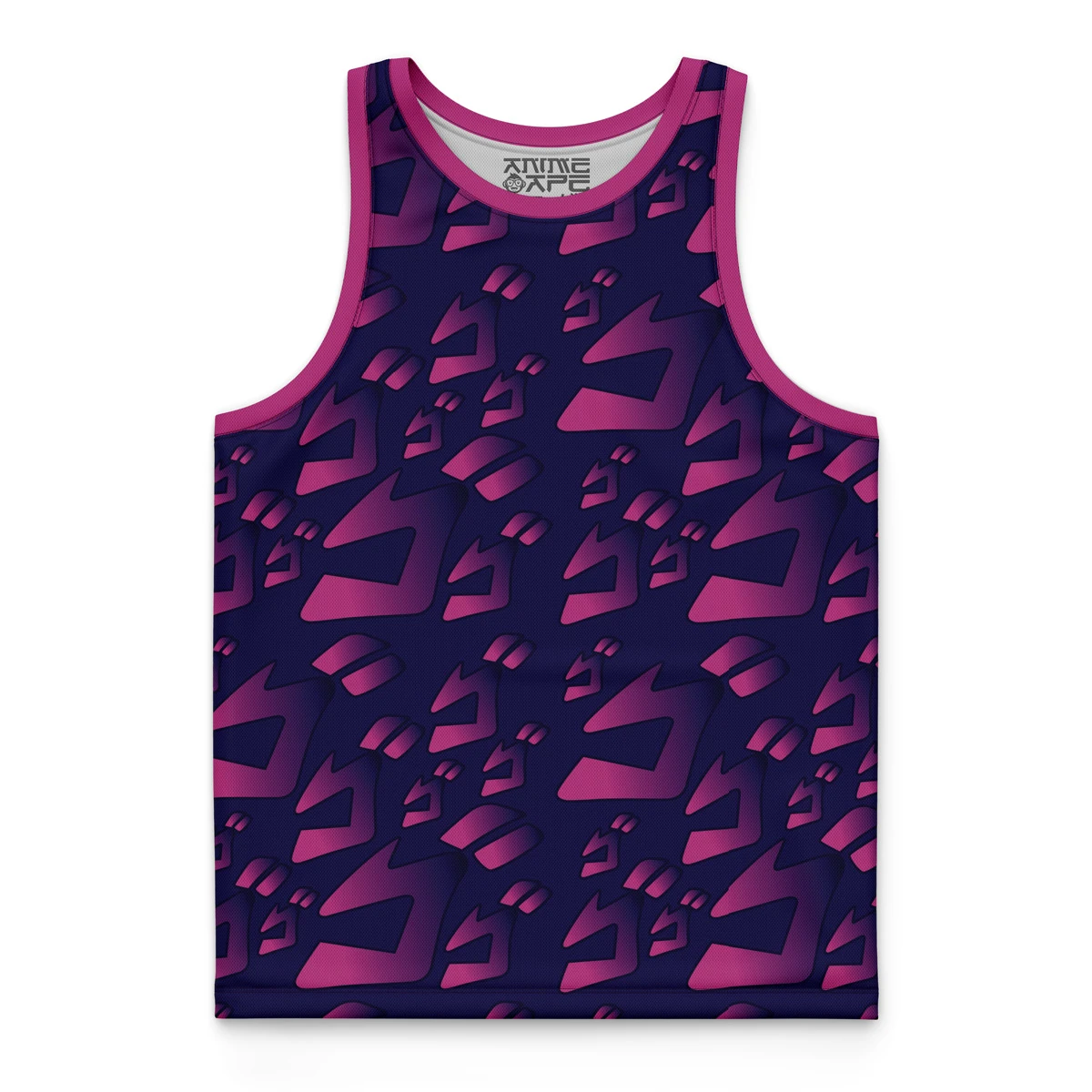 Menacing Aura Jojo’s Bizarre Adventure Basketball Jersey - Image 4