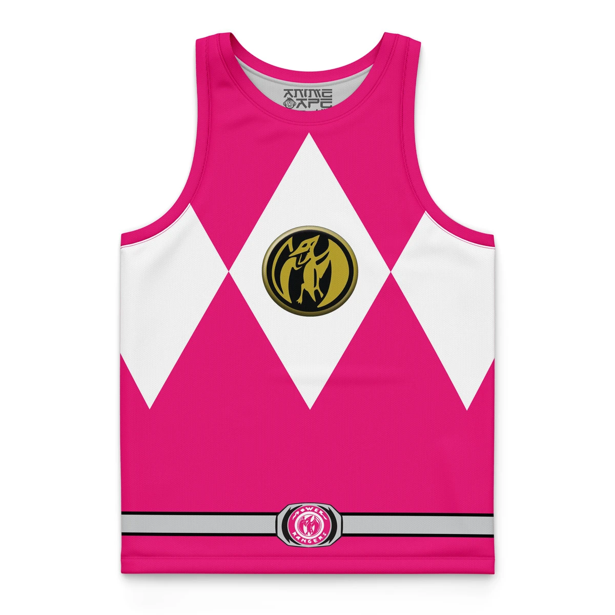 Pink Ranger Mighty Morphin Power Rangers Basketball Jersey - Image 4