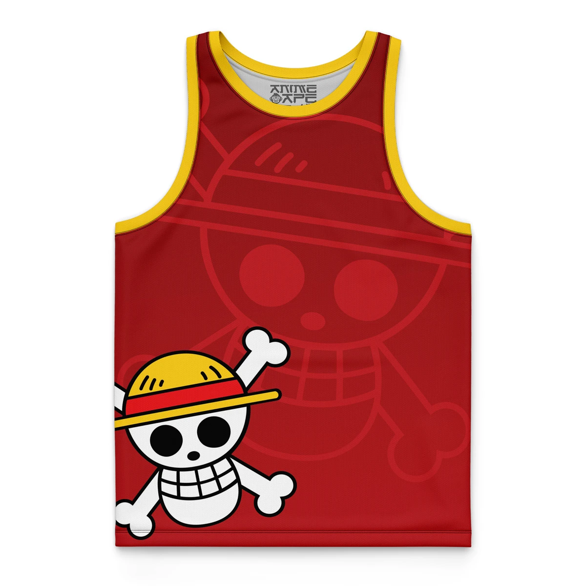 Luffy Straw Hats One Piece Basketball Jersey - Image 2
