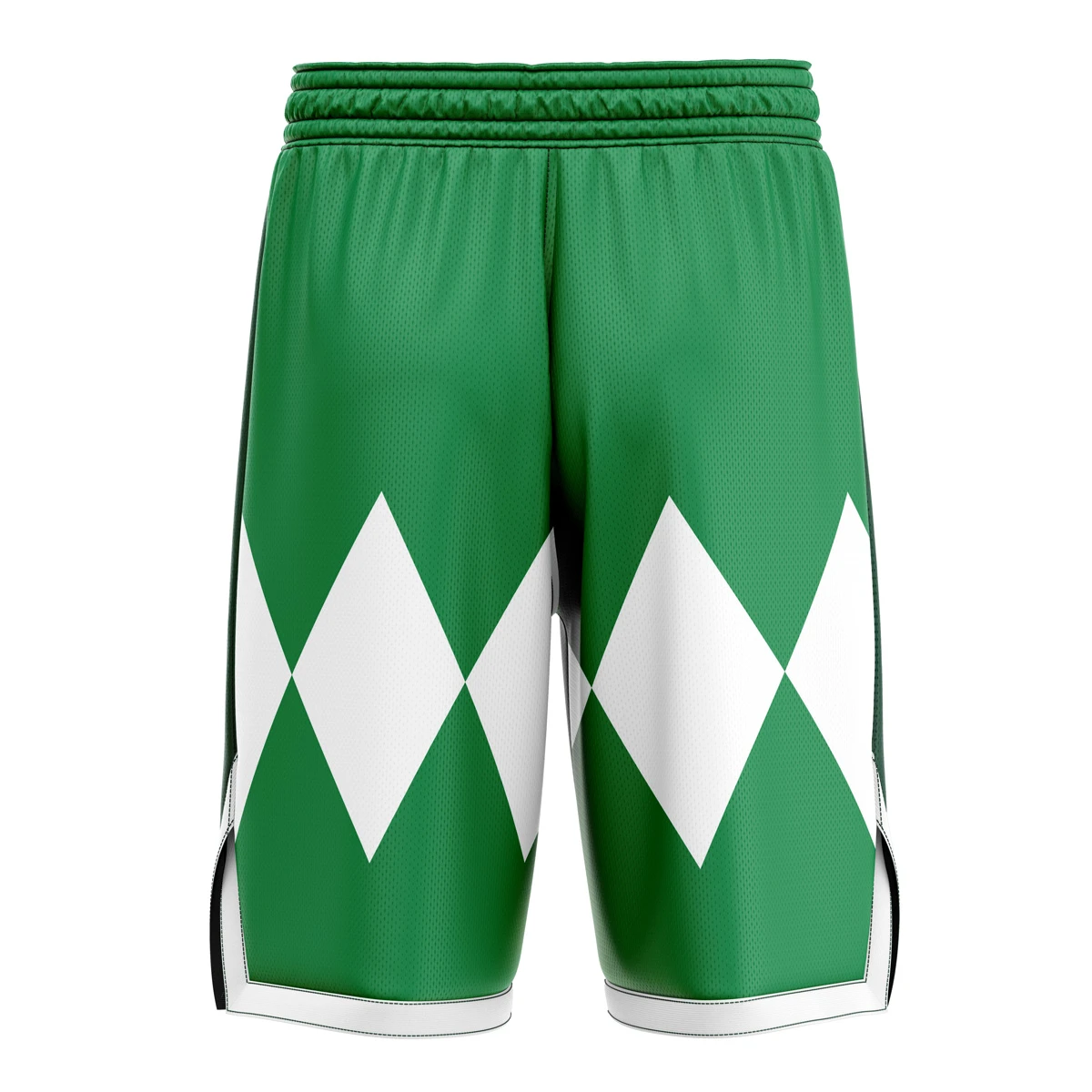 Green Ranger Mighty Morphin Power Rangers Basketball Shorts - Image 2