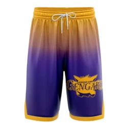Lavander Town Gengars V3 Pokemon Basketball Shorts