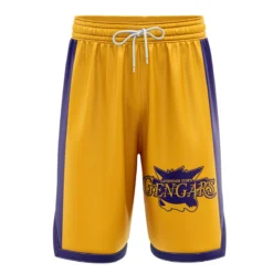 Lavander Town Gengars V2 Pokemon Basketball Shorts