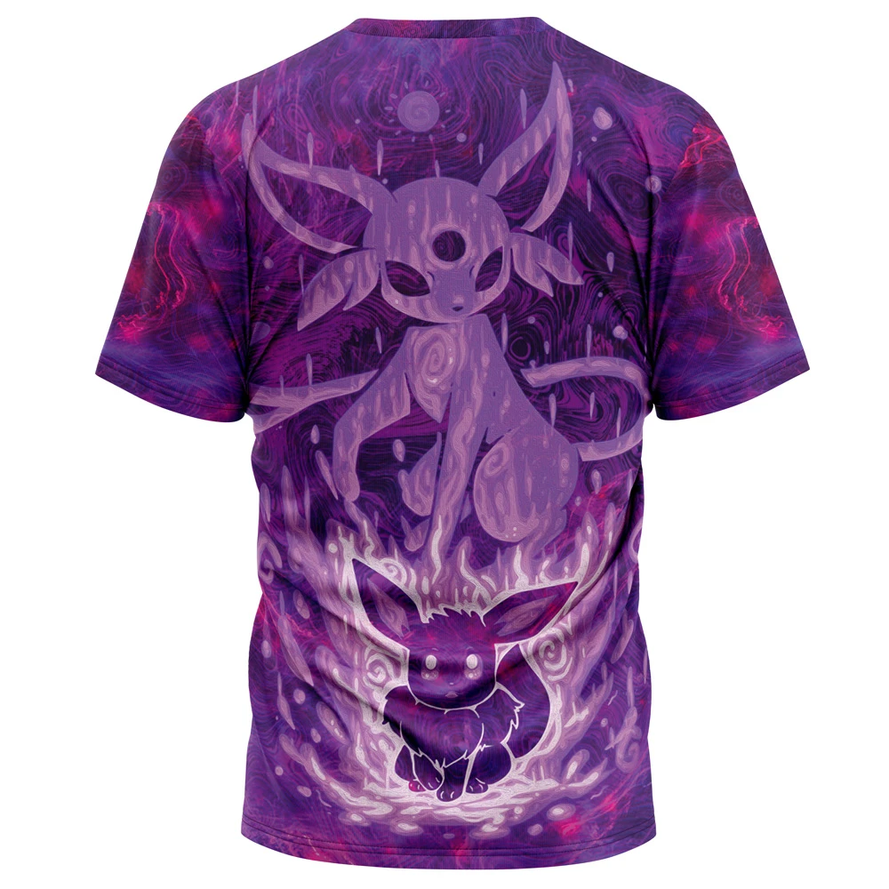 Trippy Blazing Espeon Pokemon T-Shirt - Image 2