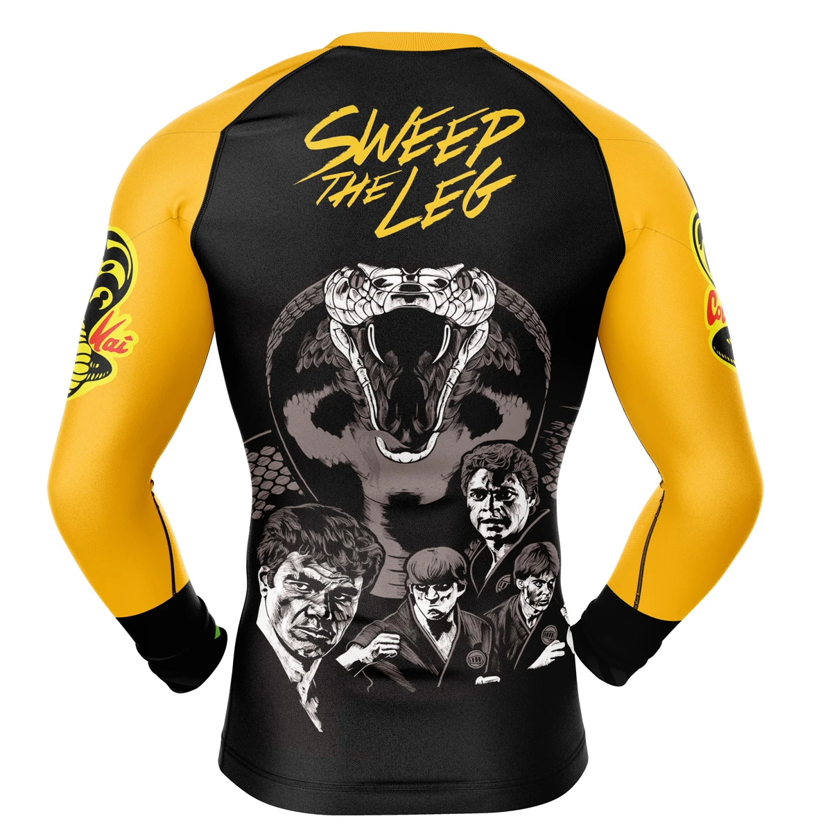 Sweep The Leg Cobra Kai Long Sleeve Rash Guard Compression - Image 2