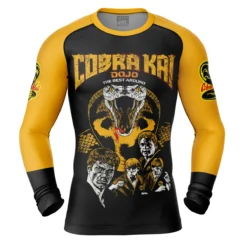 Sweep The Leg Cobra Kai Long Sleeve Rash Guard Compression