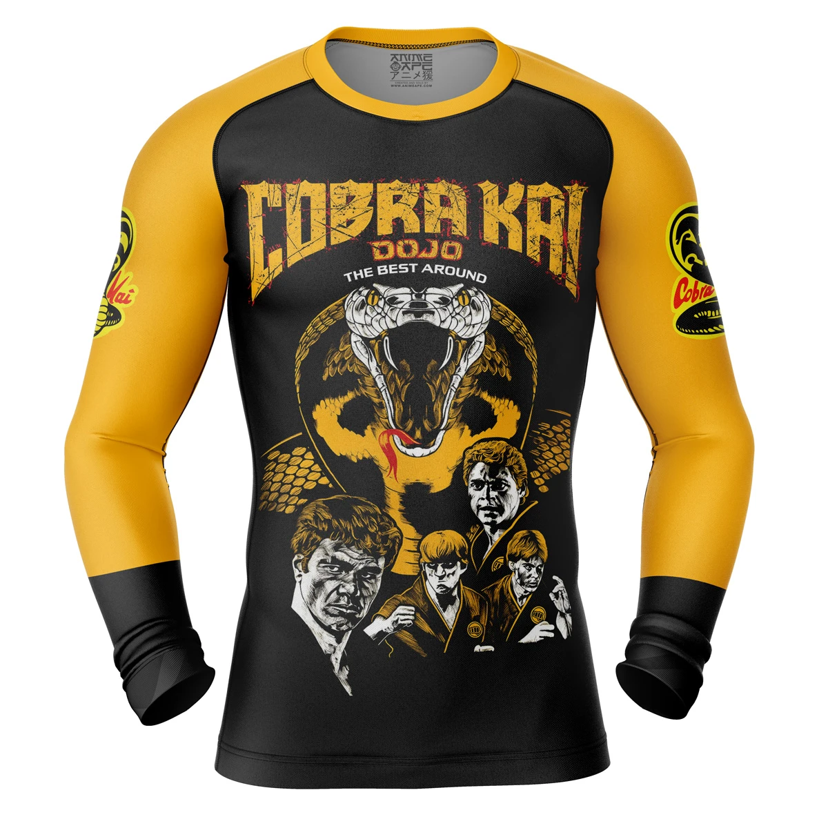 Sweep The Leg Cobra Kai Long Sleeve Rash Guard Compression