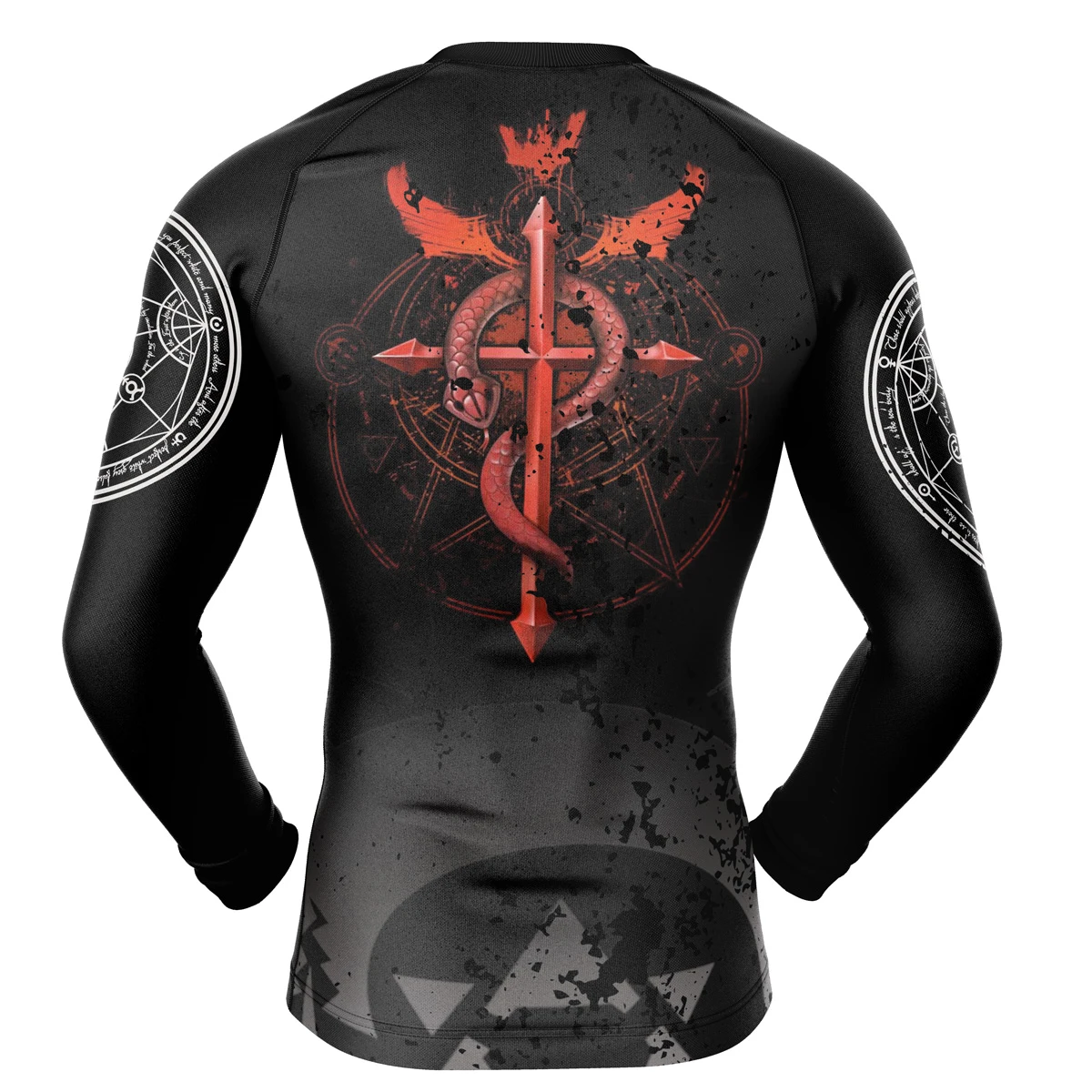 Transmutation Circle Fullmetal Alchemist Long Sleeve Rash Guard Compression - Image 2