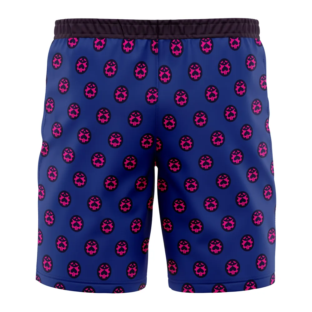 Giorno Giovanna Manga Jojo’s Bizarre Adventure Board Shorts Swim Trunks - Image 2