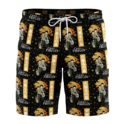 Grave Of The Fireflies Studio Ghibli Board Shorts Swim Trunks