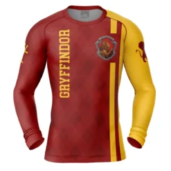 Gryffindor Harry Potter Long Sleeve Rash Guard Compression Shirt