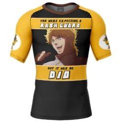 It Was Me Dio Jojo’s Bizarre Adventure Short Sleeve Rash Guard Compression Shirt