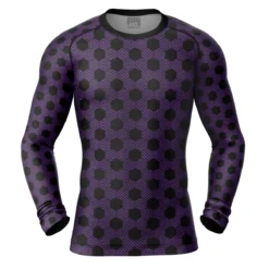 Kokushibo Demon Slayer Long Sleeve Rash Guard Compression Shirt