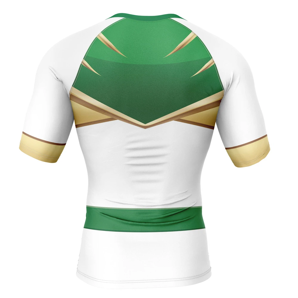 Lord Drakkon Mighty Morphin Power Rangers Short Sleeve Rash Guard Compression Shirt - Image 2