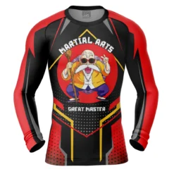 Master Roshi Dragon Ball Z Long Sleeve Rash Guard Compression