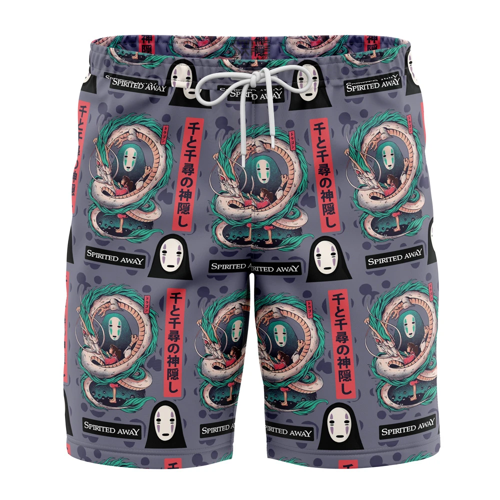 Mythical Spirited Away Studio Ghibli Board Shorts Swim Trunks