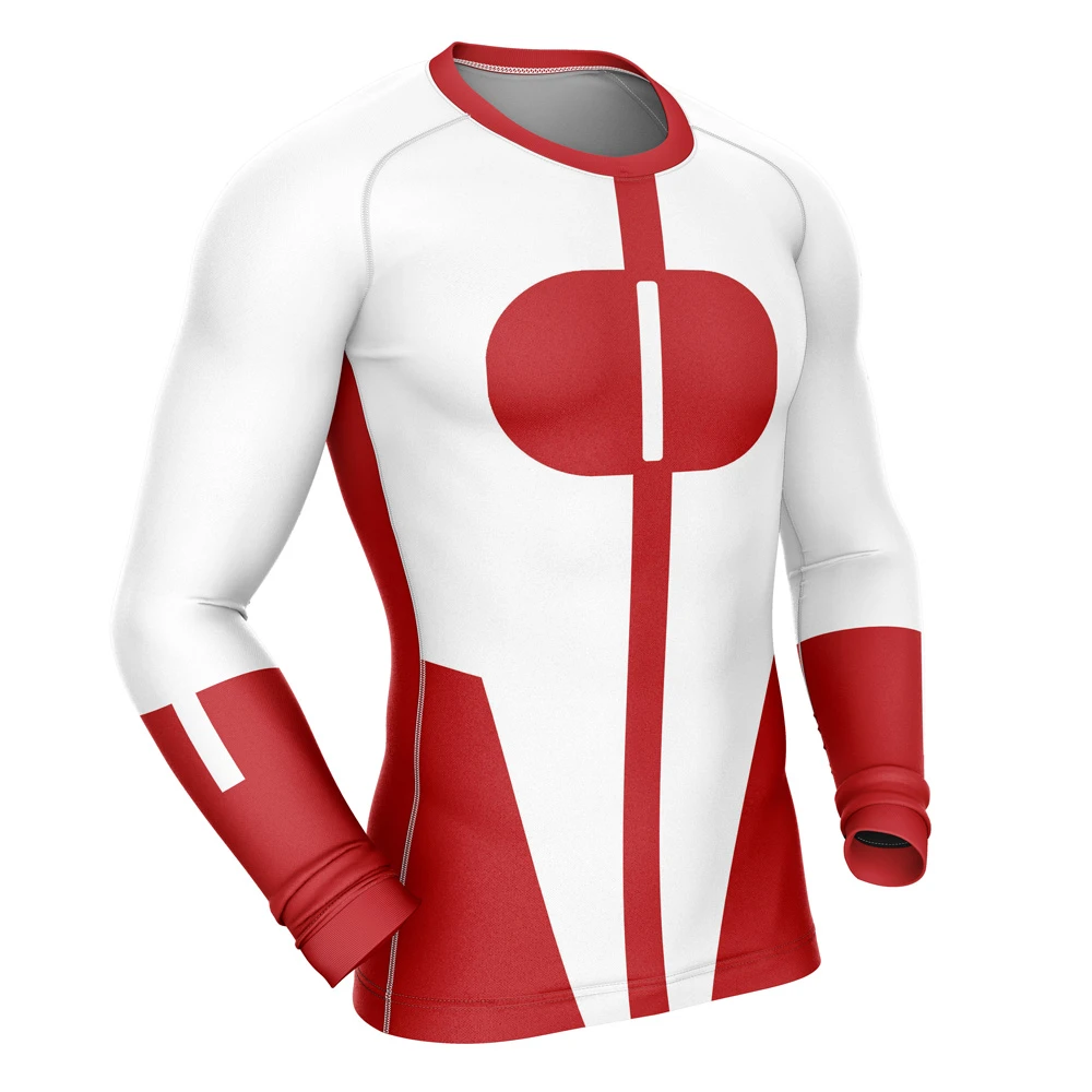 Omni Man Invincible Long Sleeve Rash Guard Compression - Image 2