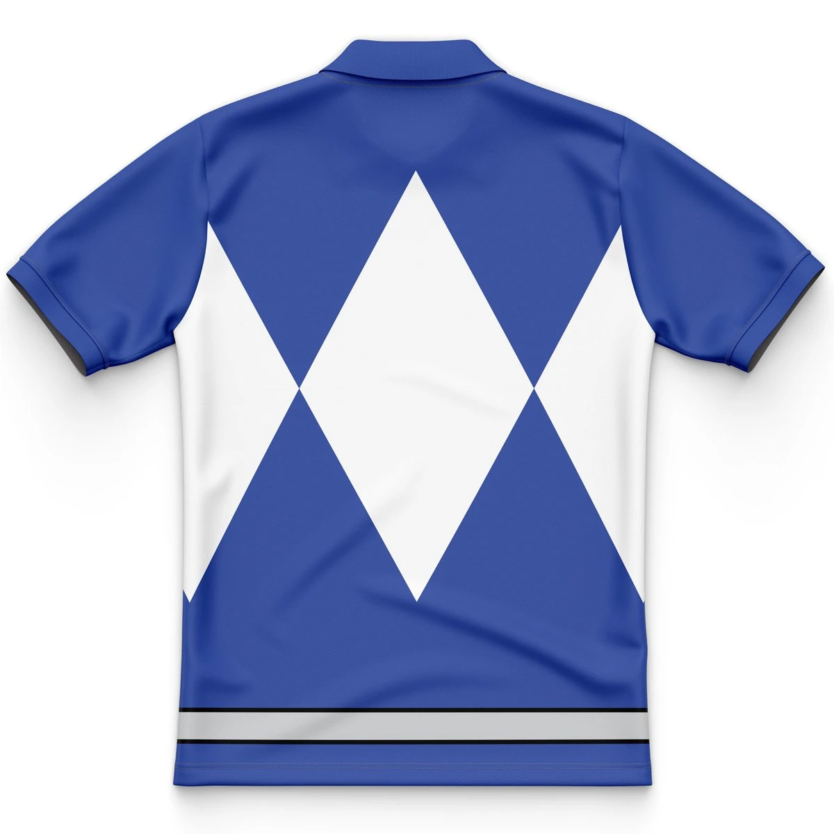 Blue Ranger Mighty Morphin Power Rangers Polo Shirt - Image 2