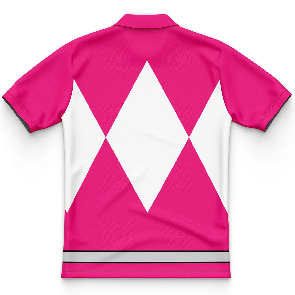 Pink Ranger Mighty Morphin Power Rangers Polo Shirt - Image 2