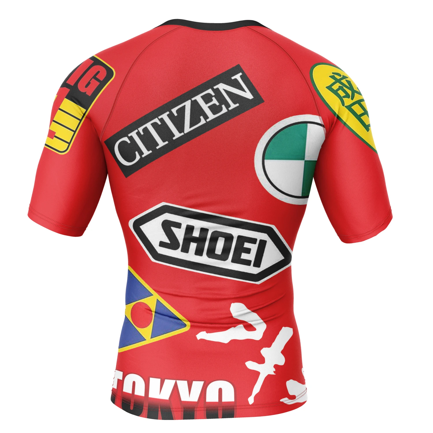 Kaneda Bike Decals Akira Short Sleeve Rash Guard Compression Shirt - Image 2