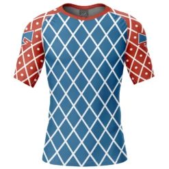 Mista Guido Jojo’s Bizarre Adventure Short Sleeve Rash Guard Compression Shirt