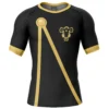 Black Bull Black Clover Short Sleeve Rash Guard Compression Shirt