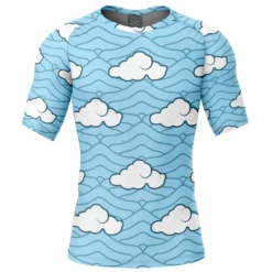 Sakoji Urokodaki Demon Slayer Short Sleeve Rash Guard Compression Shirt