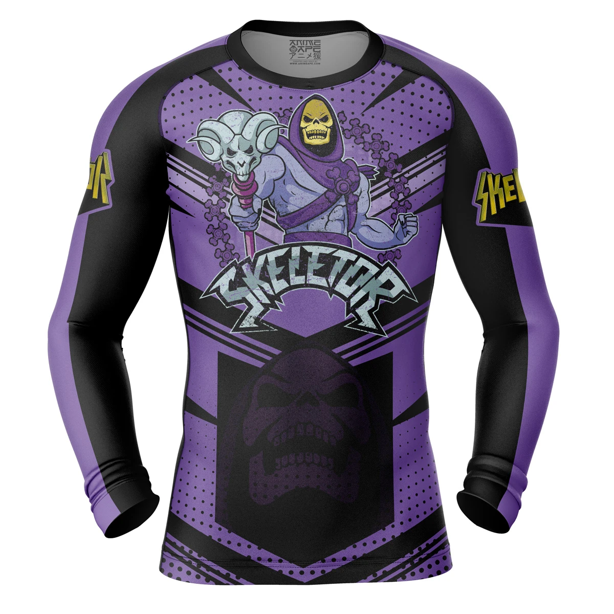 Skeletor Masters Of The Universe Long Sleeve Rash Guard Compression