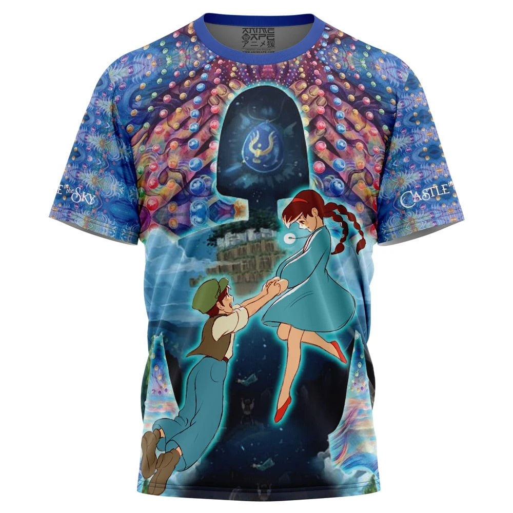 Trippy Castle In The Sky Studio Ghibli T-Shirt