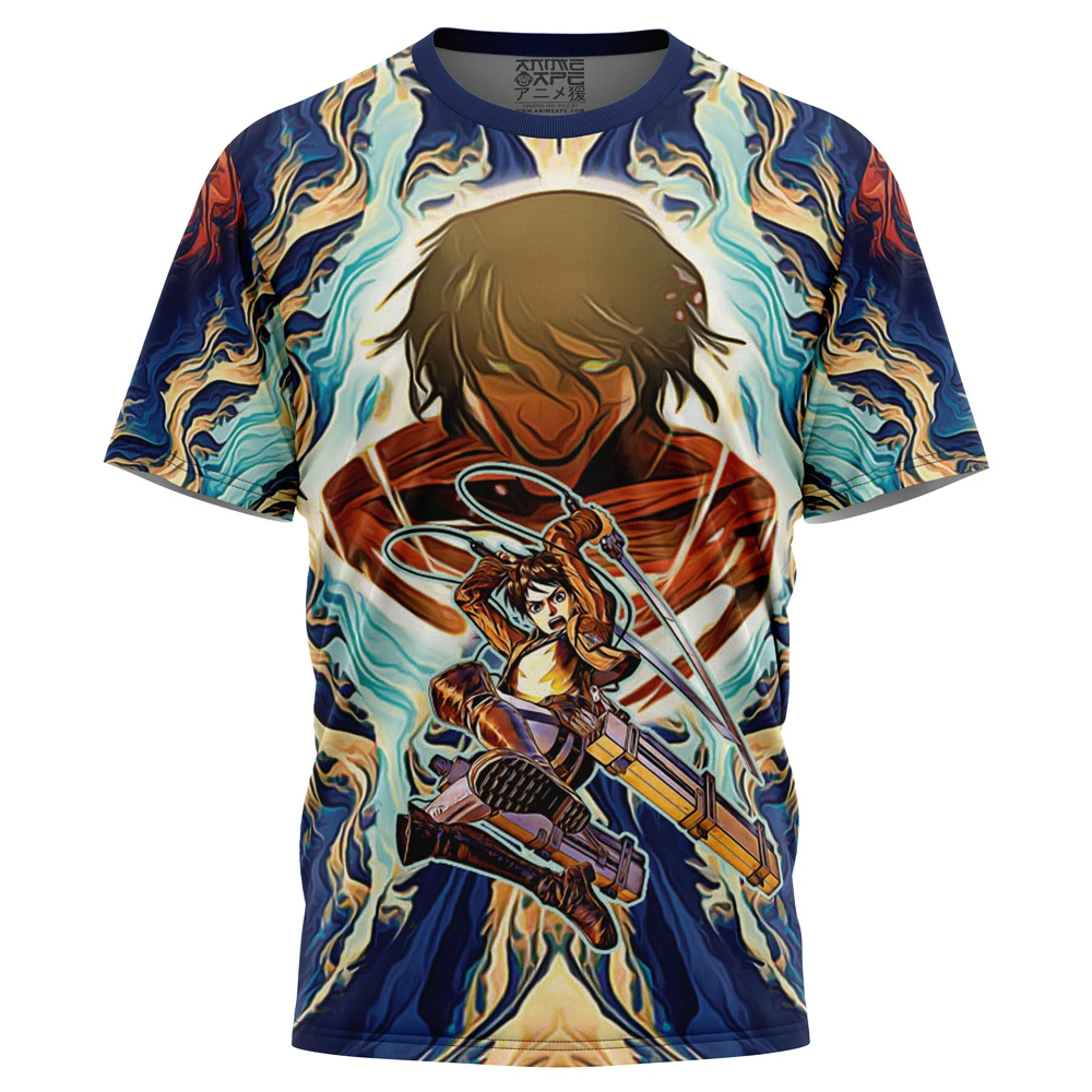 Trippy Eren Yeager Attack On Titan T-Shirt
