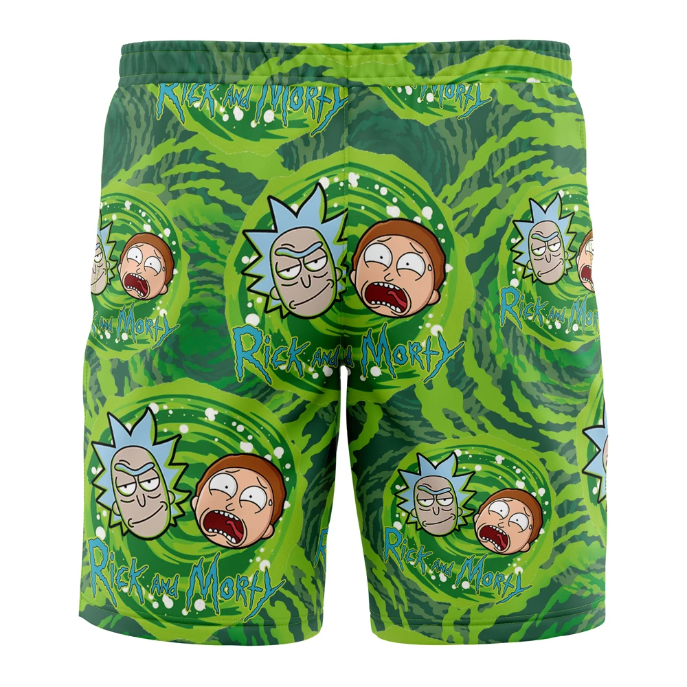 Rick And Morty Trippy Cosmic Rick Board Shorts Swim Trunks - Image 2