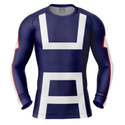 Uniform My Hero Academia Long Sleeve Rash Guard Compression Shirt