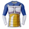 Vegeta Battle Suit Dragon Ball Z Long Sleeve Rash Guard Compression Shirt