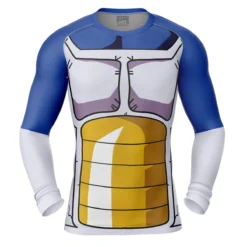 Vegeta Battle Suit Dragon Ball Z Long Sleeve Rash Guard Compression Shirt