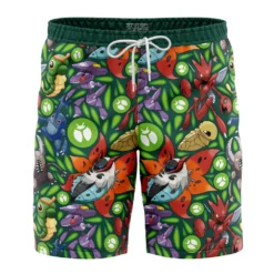 Bug Type Pokemon Pokemon Board Shorts Swim Trunks
