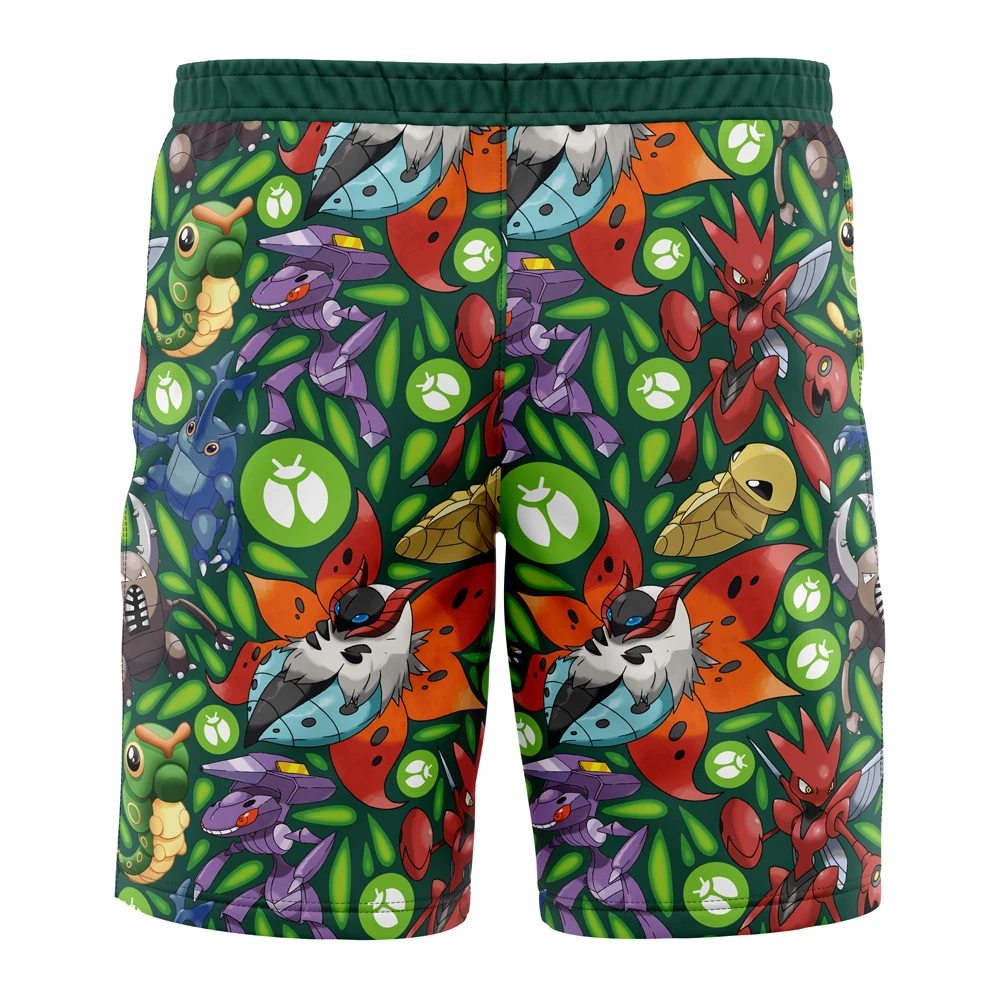 Bug Type Pokemon Pokemon Board Shorts Swim Trunks - Image 3