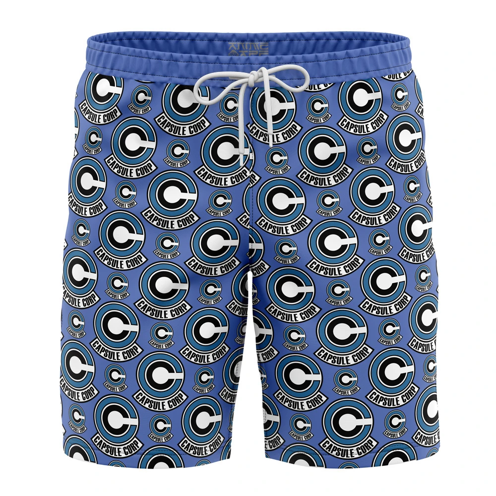 Capsule Corp Dragon Ball Z Board Shorts Swim Trunks