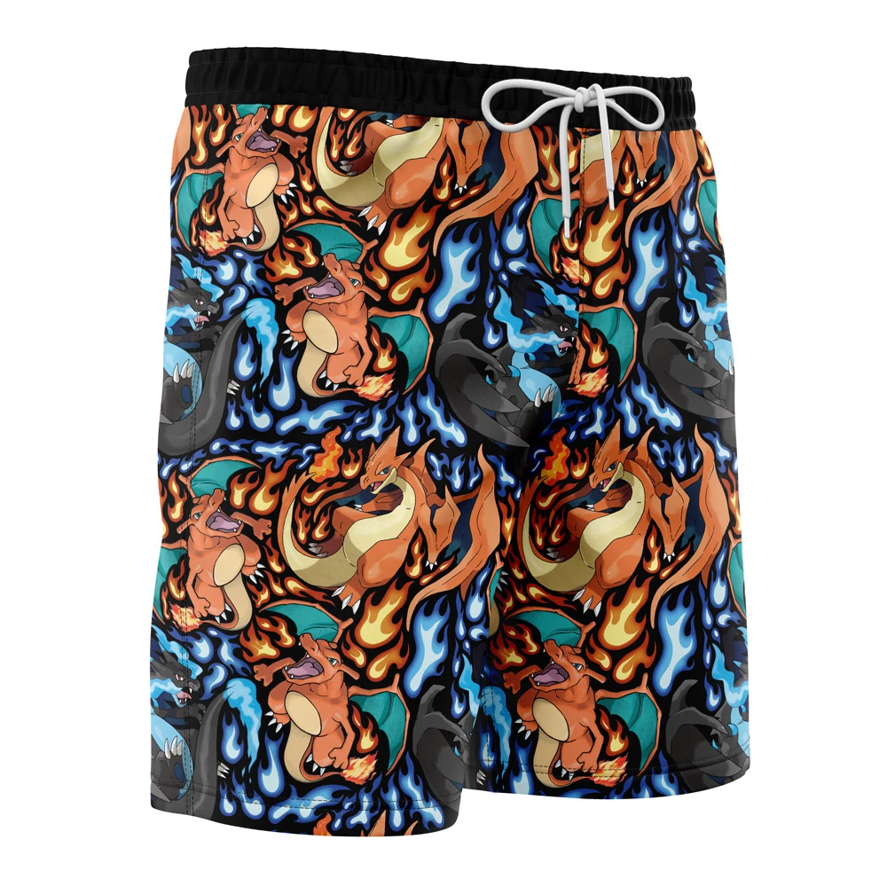 Charizard Mega Evolution Pokemon Board Shorts Swim Trunks - Image 2